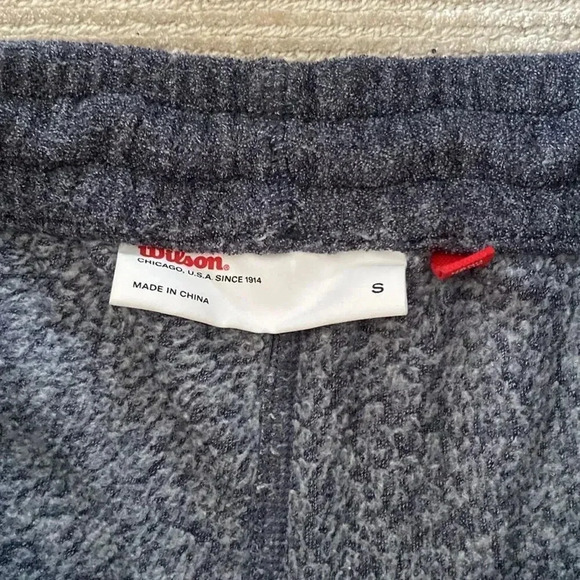 Wilson Women’s Untight Terry Blue Gray Fleece Joggers Size S - Picture 7 of 12